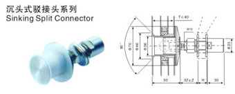 沉頭駁接頭型號JC-TC15